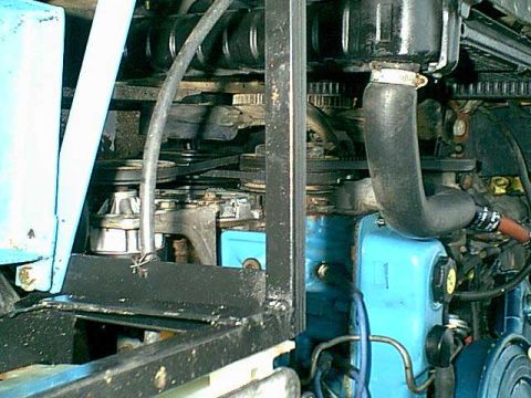 1983 Ford Bronco - another view of the new battery cage and washer location.