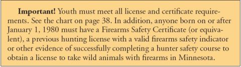 1989 Ford Bronco - This document details the requirements for obtaining a hunting license, including age restrictions and safety certifications.