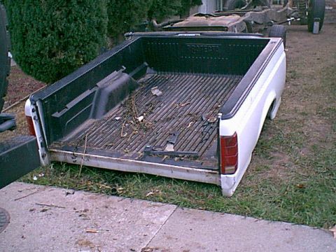 1983 Ford Bronco - Well after some grinding and cussing the bed gave up and came off. into the paper it goes.