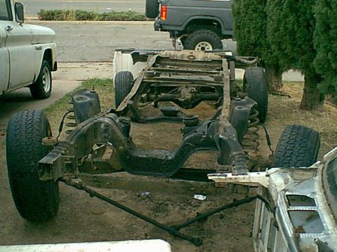 1983 Ford Bronco - here is the frame stripped shot