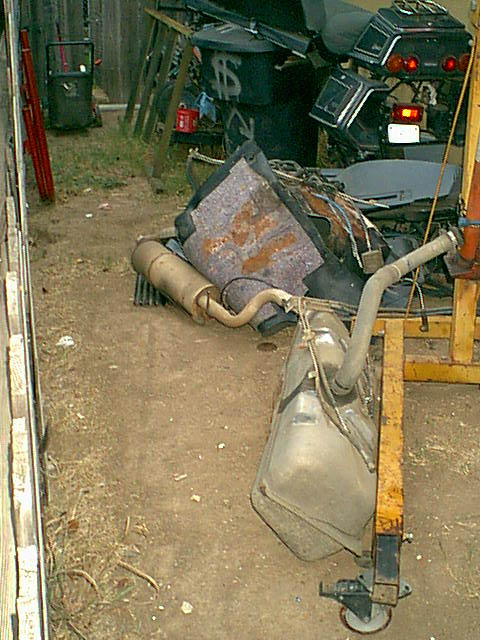 1983 Ford Bronco - so at the end of the day we have an almost rolling frame and these parts (most going to the paper after the bronco is drivable.