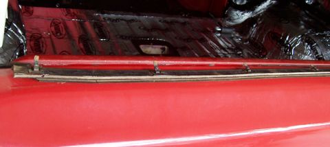 1978 Ford Bronco - Soundproofing material is installed on the floor and rear interior of the vehicle.