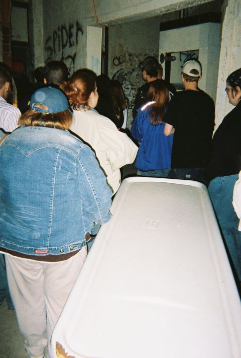 1991 Ford Probe - Autopsy table in the morgue.