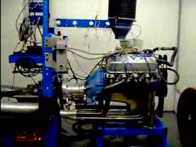 1971 Ford Torino - On the SuperFlow 902 dyno, warming up before the 1st pull