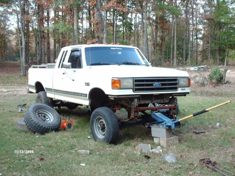 1990 Ford F-150 - Front in place with 31 inch tire mounted