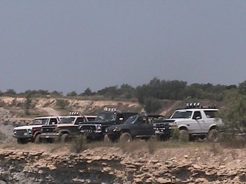 1988 Ford Bronco - group shot at the quarry number 2