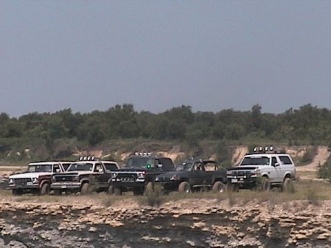 1988 Ford Bronco - group shot at the quarry number 3