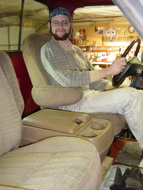 1991 Ford Bronco - The results are worth the work. The console isn't bolted down yet in this shot (note the 2x4 holding the pitch correct), but the seats are.…