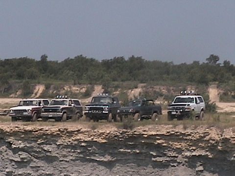 1988 Ford Bronco - group shot at the quarry number 4