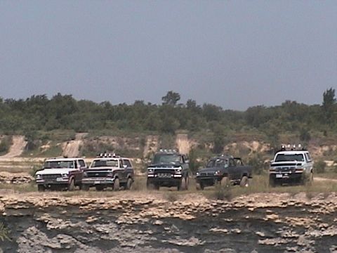 1988 Ford Bronco - group shot at the quarry number 5