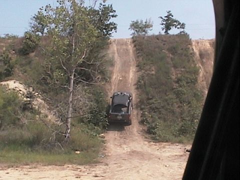 1988 Ford Bronco - john doing a hillclimb at the quarry