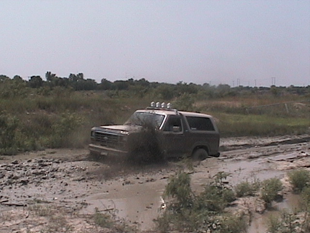 mud flying everywhere!!