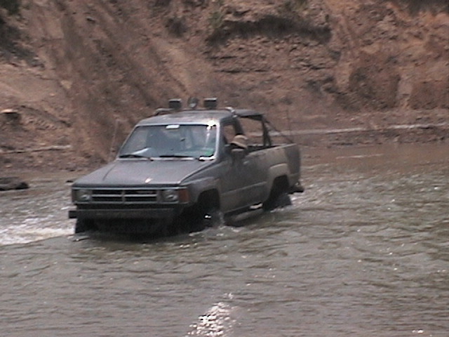 john fording the river!!