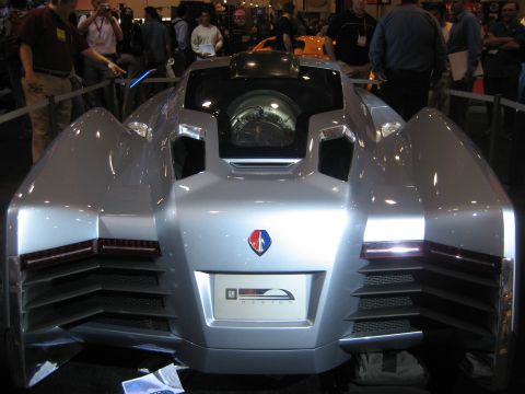 1998 Ford Crown Victoria - This concept car features a distinctive rear design with prominent vents and a central badge.