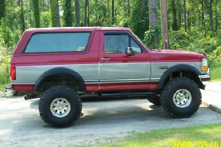 1988 Ford Bronco - ELEMENT 6 inch lift 36 inch tsls buskwacker fender flares