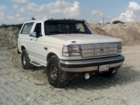 1988 Ford Bronco - allcruisen lots and lots of lights otherwise i think it is stock, but he still wheels it!!!