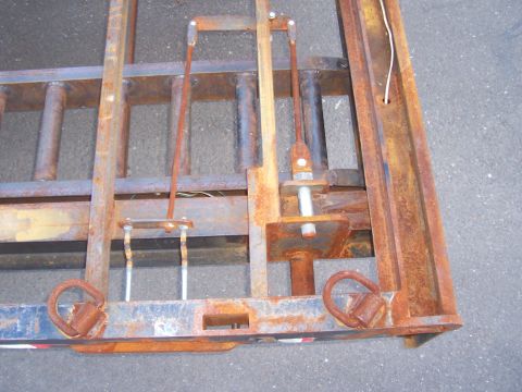 1979 Ford F-350 - left rear corner of trailer