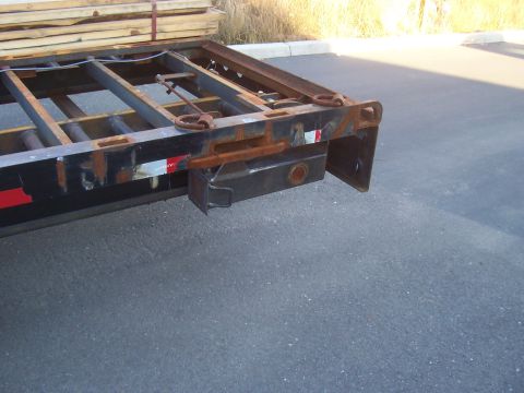 1979 Ford F-350 - rear support jack in the stowed position, locked in place