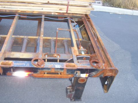 1979 Ford F-350 - rear support jack dropped down in to position