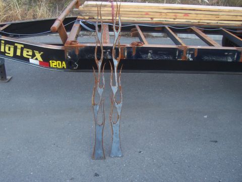 1979 Ford F-350 - These flames don't serve any purpose other than to look cool. I cut them out of 1/4" steel plate, and was going to weld them on to the trai…