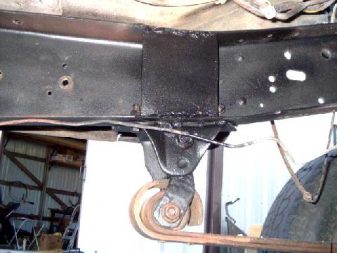 1984 Ford Bronco - boxxing frame for rear hangers on front axle