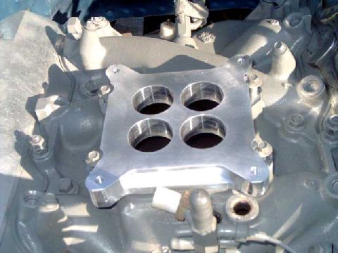 1984 Ford Bronco - carb adapter from Price Motorsports