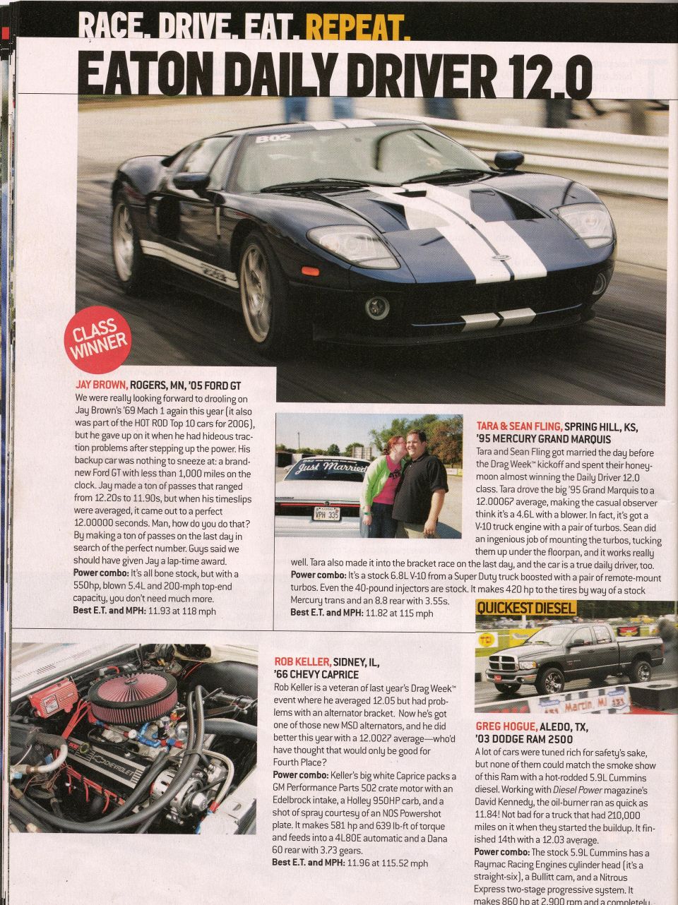 2005 Ford GT front view on track
