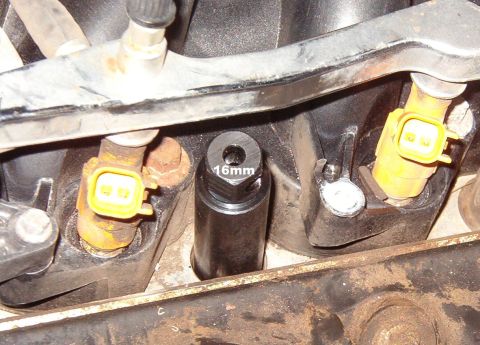 1999 Ford Crown Victoria - Even the tools specifically sold for working on these heads aren't long enough to do the job with the valve covers in place, but I used a s…