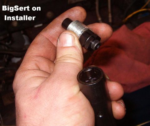 1999 Ford Crown Victoria - The insert is threaded onto the installation tip, which slips into the driver, retained by its O-ring. The locking screw prevents the inser…
