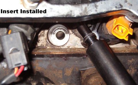 1999 Ford Crown Victoria - The final step is to expand the insert with the last tool, which must be oiled. This sets the insert permanently into place & prepares the…