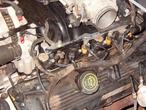 1999 Ford Crown Victoria - Once I get the other 7 done, I'll replace the alternator connector. UPDATE: Turns out I won't be blowing any more plugs out of this engine…