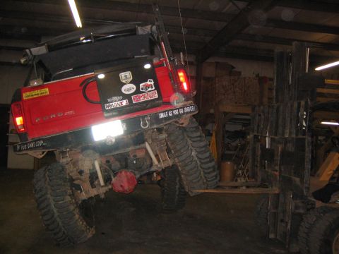 1979 Ford Bronco - Rear tire measured 32.5" off the ground... Pretty good considering it's not built to do this....