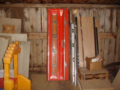 1979 Ford F-150 - tailgate is a bit bent on the inside but has all original trim, orange backgound on the ford trim is original.