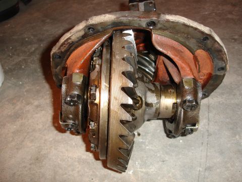 1979 Ford F-150 - Close-up of a vehicle differential assembly, revealing its gears and housing.