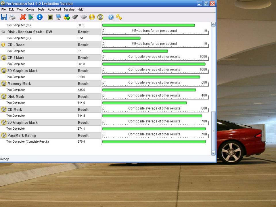 My computer performance test 6.0