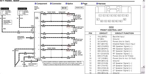 1996 Mercury Grand Marquis - 98-02 Radio wiring