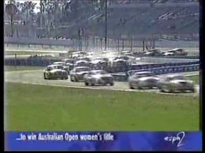 1995 Ford Mustang - Broadcast highlights of Cobra R #39 from 1998 Daytona Motorola Cup Race.