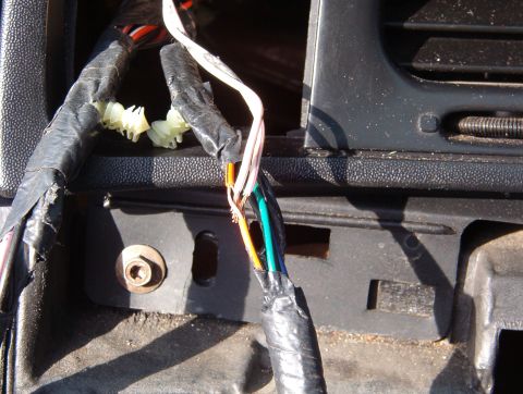 1999 Ford Crown Victoria - I removed a small section of insulation from the Or/Bk wire & stripped the ends of the 2 Wh/Pu. Then I used a sharp probe to split the stra…