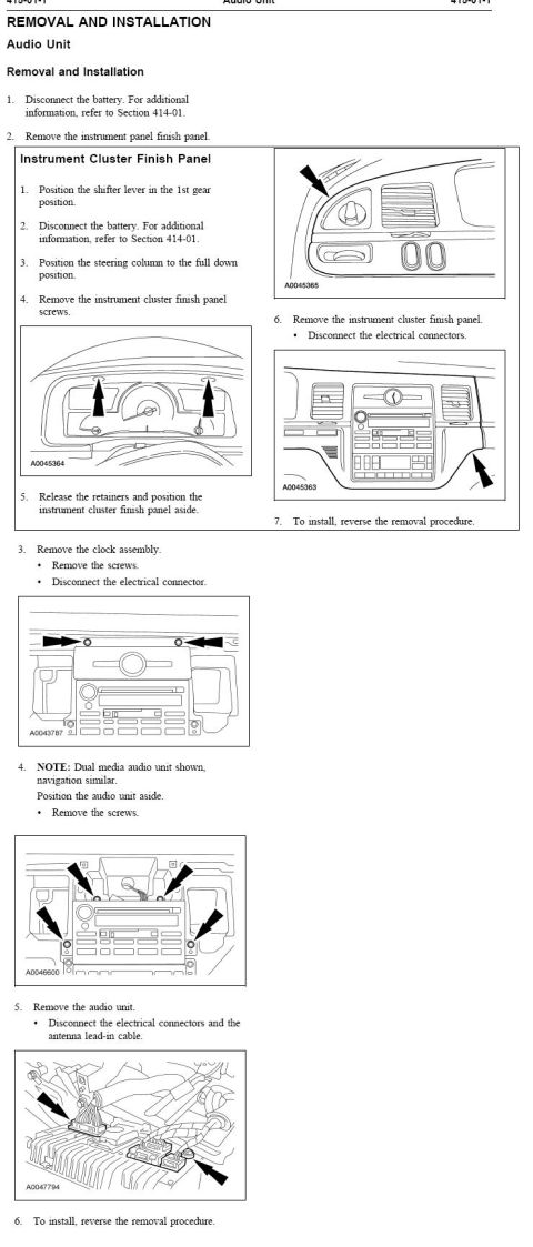 1996 Mercury Grand Marquis - 2003+ Town Car radio removal