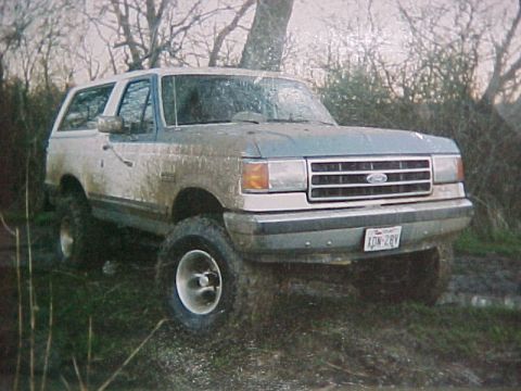 1990 Ford Bronco - After being pulled out.