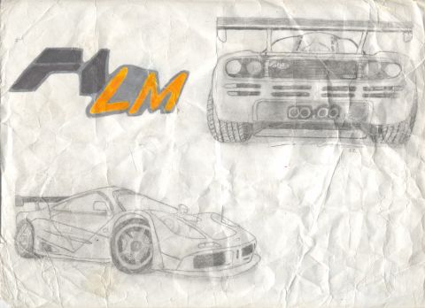 1994 Ford Probe - This is a drawing of the McLaren F1 LM, not a 1994 Ford Probe.