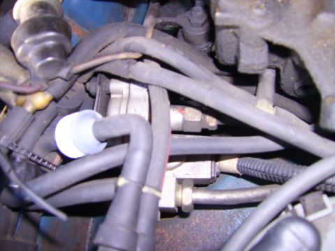 1982 Ford LTD Crown Victoria - It buried under all those vacuum hoses, the metal thing with the fuel lines coming out.