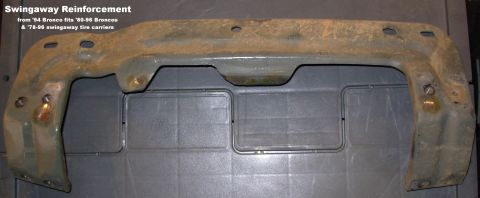 1983 Ford Bronco - SOLD Swingaway Bracket for adding a tire carrier to a truck not originally equipped. Requires removal of quarter panel.