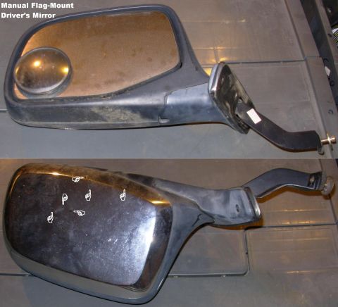 1983 Ford Bronco - Driver's manual flag-mount mirror can be installed on any '80-96 door. The pointers indicate small specks of something black on the chrome,…