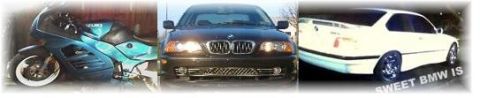 2001 BMW 3 Series - The front grille and headlights of a BMW 3 Series are visible.