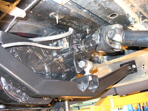 1978 Ford Bronco - custom rear x-member with adjustable mount