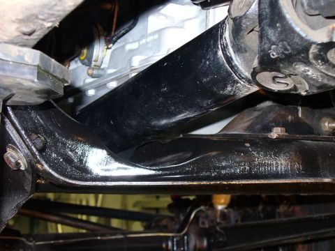1978 Ford Bronco - cut for driveshaft clearance
