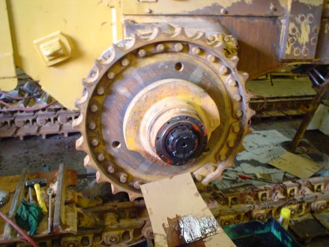 1966 International School Bus - This photo shows a track drive sprocket, not a 1966 International School Bus.