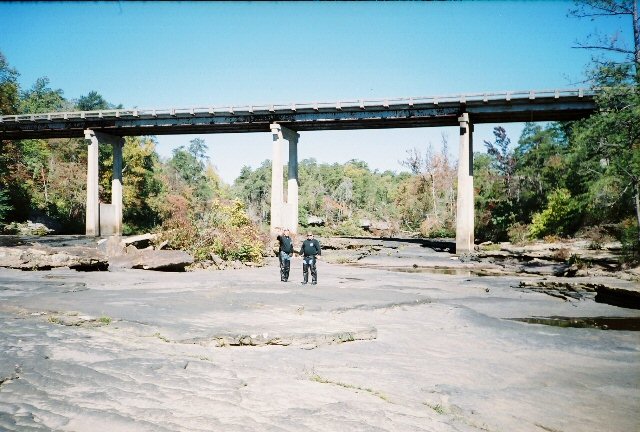 Bill and Barry under the bridge...hey Bill!