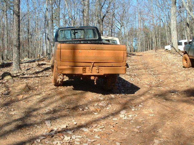 johnski was nice enough to point out that I reconfigured the shape of my rear bumper in the hole.